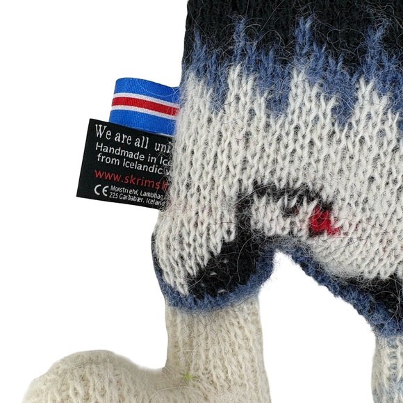 Skrimsli Plush Monster Toy Handmade in Iceland Knit Stuffed Animal Doll - Picture 7 of 10